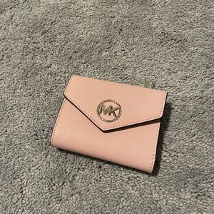 MK Trifold Wallet Pink